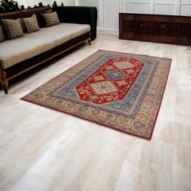   Covor oriental Kazak 192x288 covor lucrat manual pentru living