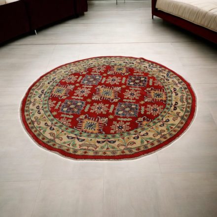 Covor rotund Kazak 168x171 Covor afgan lucrat manual