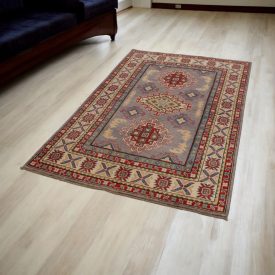 Covor afgan Kazak 123x187, lucrat manual