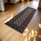 Covor traversă oriental Aqcha Bukhara 80x285 covor afgan lucrat manual