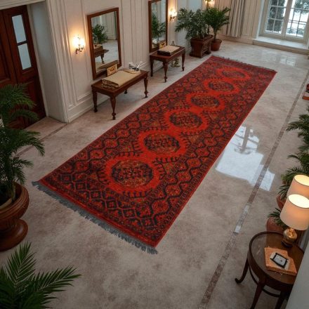 Covor traversă afgan Kargai Picior de elefant 81x291 covor oriental lucrat manual