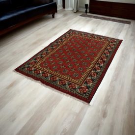 Covor oriental Aqcha Bukhara 128x183 covor afgan lucrat manual
