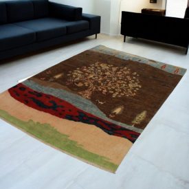 Covor oriental Afshar naqsha 205x293 covor afgan lucrat manual