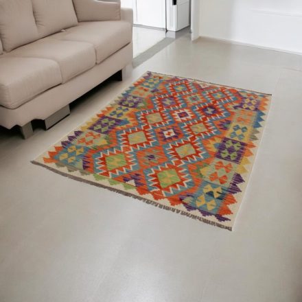 Covor Kilim lână Chobi 131x174 Kilim afgan țesut manual