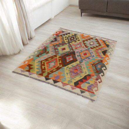 Covor Kilim afgan Chobi 110x146 Kilim etnic țesut manual