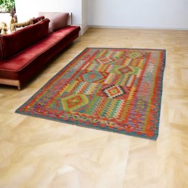 Covor Kilim țesut manual 166x238 Covor Kilim Maimana