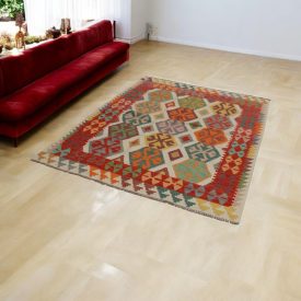 Covor Kilim etnic Chobi 147x202 Covor țesut manual afgan