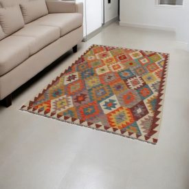 Covor Kilim afgan Chobi 148x204 Kilim etnic țesut manual