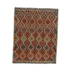 Kilim țesut manual Chobi 160x194 covor Kilim afgan din lână