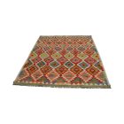 Kilim țesut manual Chobi 160x194 covor Kilim afgan din lână