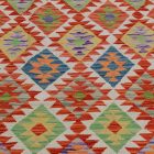 Kilim țesut manual Chobi 160x194 covor Kilim afgan din lână