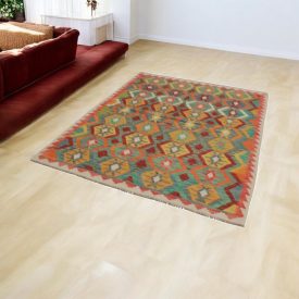 Chobi covor Kilim 150x197 kelim din lână țesută manual