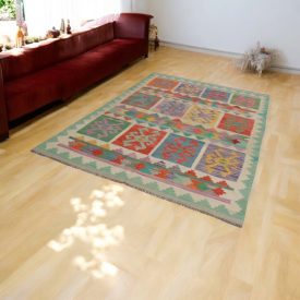 Covor Kilim țesut manual 170x245 Covor Kilim Maimana