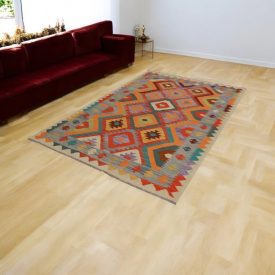   Kilim țesut manual Chobi 166x247 covor Kilim afgan din lână