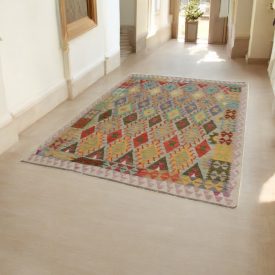 Chobi covor Kilim 180x243 kelim din lână țesută manual