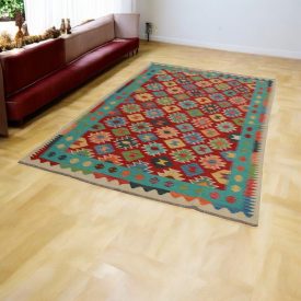 Covor Kilim etnic Chobi 167x254 Covor țesut manual afgan