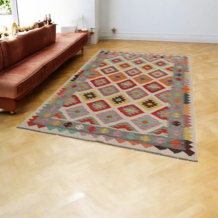 Kilim țesut manual Chobi 167x244 covor Kilim afgan din lână