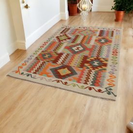 Chobi covor Kilim 170x241 kelim din lână țesută manual