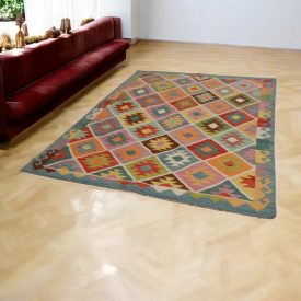 Covor Kilim lână Chobi 182x250 Kilim afgan țesut manual