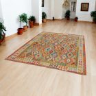 Kilim țesut manual Chobi 215x293 covor Kilim afgan din lână