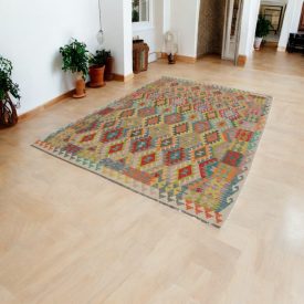 Covor Kilim afgan Chobi 205x303 Kilim etnic țesut manual