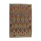 Covor Kilim afgan Chobi 205x303 Kilim etnic țesut manual
