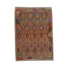 Kilim țesut manual Chobi 202x286 covor Kilim afgan din lână