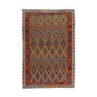 Covor Kilim etnic Chobi 202x295 Covor țesut manual afgan