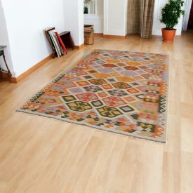 Covor Kilim lână Chobi 189x293 Kilim afgan țesut manual