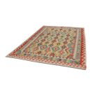 Kilim țesut manual Chobi 196x296 covor Kilim afgan din lână