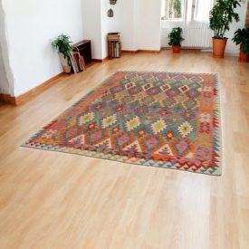 Chobi covor Kilim 210x294 kelim din lână țesută manual