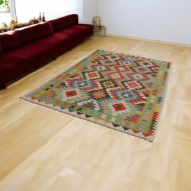 Covor Kilim afgan Chobi 179x254 Kilim etnic țesut manual