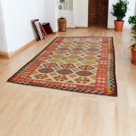 Chobi covor Kilim 197x303 kelim din lână țesută manual