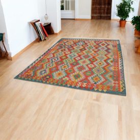 Kilim afgan Chobi 204x290 covor Kilim țesut manual