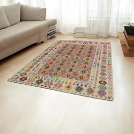   Kilim țesut manual Chobi 202x291 covor Kilim afgan din lână