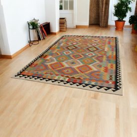 Kilim afgan Chobi 205x301 covor Kilim țesut manual