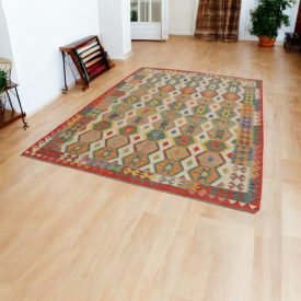 Covor Kilim Chobi 203x297 Kilim afgan țesut manual