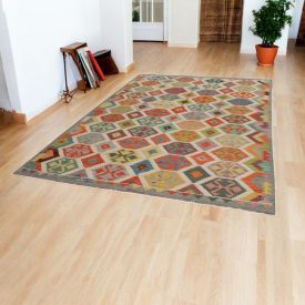 Covor Kilim etnic Chobi 204x304 Covor țesut manual afgan