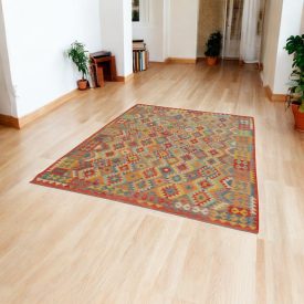 Covor Kilim etnic Chobi 211x293 Covor țesut manual afgan