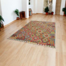 Chobi covor Kilim 202x293 kelim din lână țesută manual