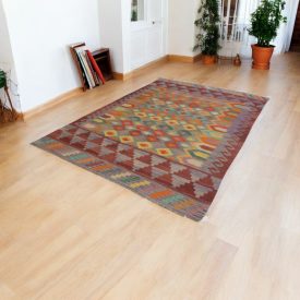 Kilim afgan Chobi 194x299 covor Kilim țesut manual