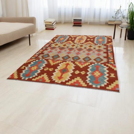 Covor Kilim lână Chobi 202x298 Kilim afgan țesut manual