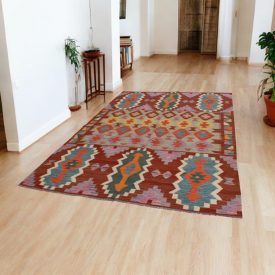 Covor Kilim Chobi 194x297 Kilim afgan țesut manual