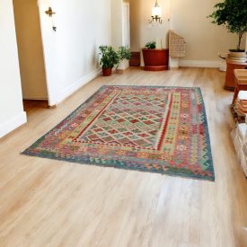 Covor Kilim Maimana 216x305 Kelim afgan țesut manual