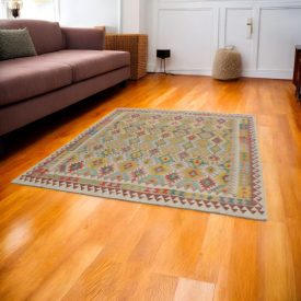 Covor Kilim lână Chobi 250x296 Kilim afgan țesut manual