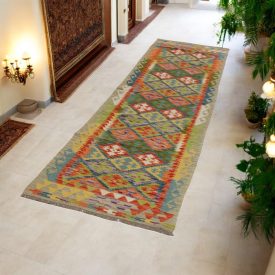   Covor traversă Kilim lână Chobi 79x292 Kilim afgan țesut manual