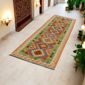 Traversă Kilim Maimana 84x302 Kelim afgan țesut manual