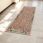 Traversa Kilim Chobi 89x293 kelim din lână țesută manual