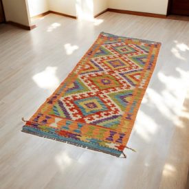Traversă Kilim Afgan Chobi 67x192 covor Kilim țesut manual