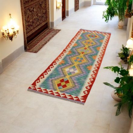 Covor traversă Kilim lână Chobi 67x242 Kilim afgan țesut manual